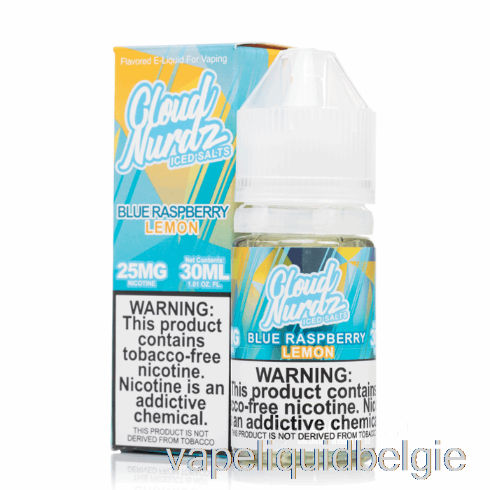 Vape-vloeistof Ijsblauwe Frambozencitroen - Wolk Nurdz-zouten - 30 Ml 25 Mg